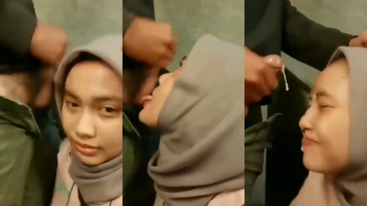 Bokep Indo Pacar Cantik Berkerudung Nikmat Ngulum Kontol Sampe Crot
